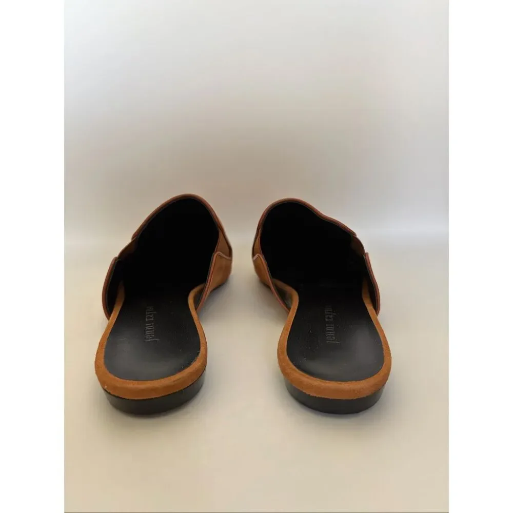 Jenni Kayne Suede Pointed-Toe Mules in Cognac - Picture 7 of 12